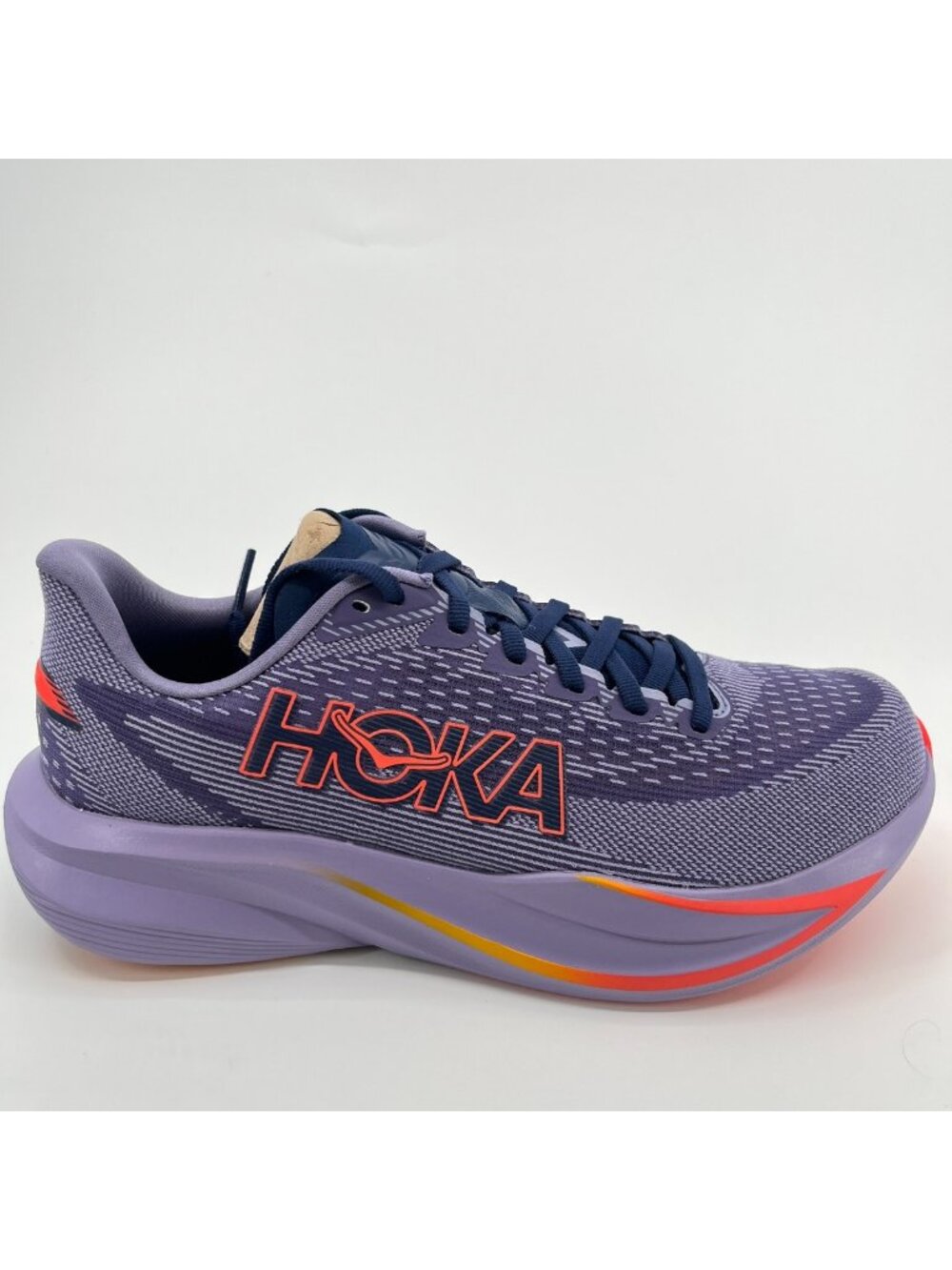 Hoka One One Mach 7 Womens Size 8.5 Purple Orange Running Walking Shoes Sneakers